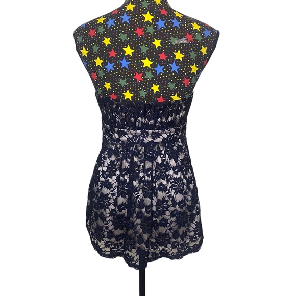 3450! Forever New strapless black and silver lace top size 12. - Picture 3 of 4